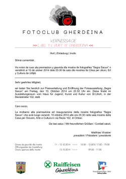 INFO (pdf, download) - Fotoclub Gherdëina
