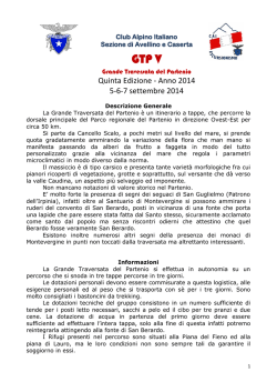GTP 2014 doc - CAI Sezione di Caserta