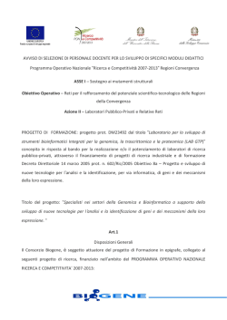 Scarica qui il bando completo