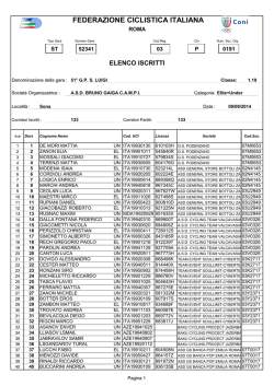ALLEGATO: Elenco iscritti
