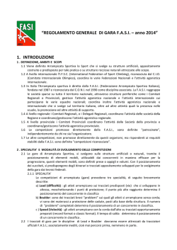 regolamento generale fasi 2014 - Federazione Arrampicata Sportiva