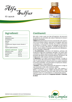 Scarica la scheda completa - Integratori Vitamine Vita Complex