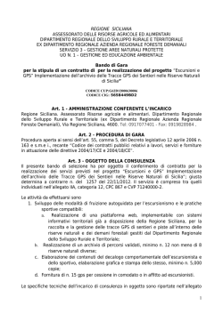 Bando di Gara - Regione Siciliana