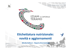 Etichettatura nutrizionale: novit&agrave; e aggiornamenti