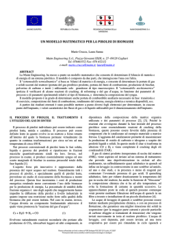 Abstract Modello Matematico per la Pirolisi di Biomasse