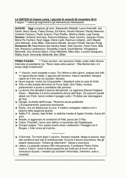 Clicca qui per leggere la sintesi di Cesare Lanza