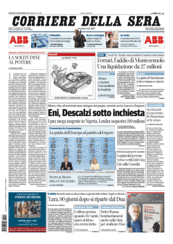 Corriere della sera - 11.09.2014