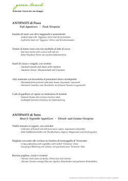 Menu alla Carta