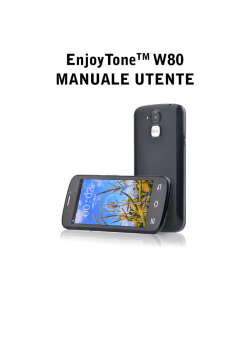 EnjoyTone W80 Manuale Utente Italiano