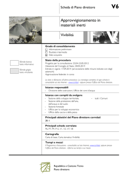 Approvvigionamento in materiali inerti