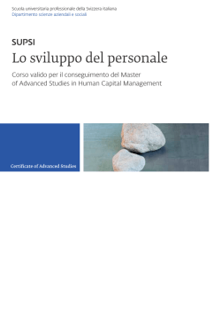 Lo sviluppo del personale