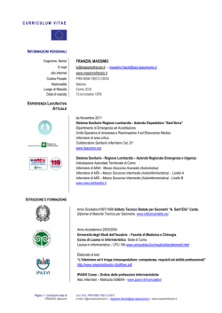 Curriculum Vitae Italiano