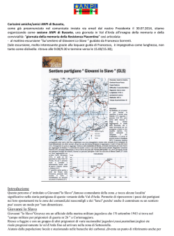 Introduzione Giovanni lo Slavo - anpi