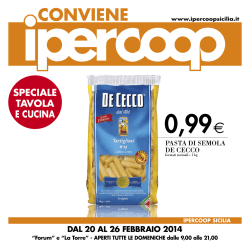 pi&ugrave; convenienza per tutti - E-coop