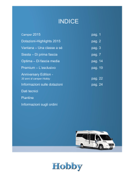 Hobby 2015 - il caravan in Italia