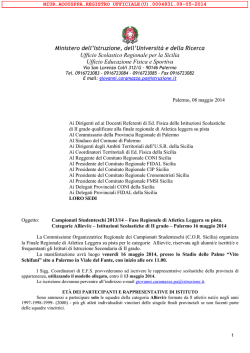 finale regionale atletica su pista allievi pdf