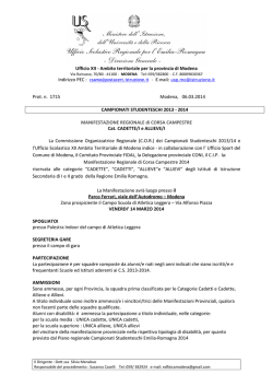 Corsa campestre regionale 2014