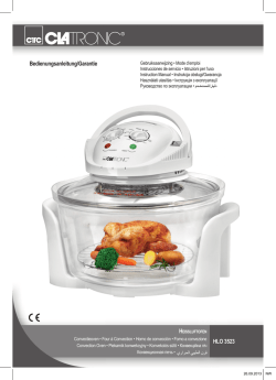 Bedienungsanleitung/Garantie HLO 3523