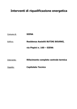capitolato tecnico &ndash; allegato n. 2