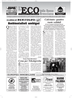 Giornale Eco - Eco della Bassa Bresciana