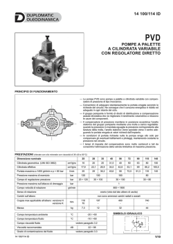 pompe a palette a cilindrata variabile con regolatore diretto 14 100