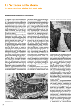 La Svizzera nella storia: un nuovo manuale per gli allievi della