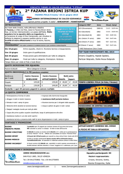 Presentazione del torneo