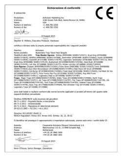 Dichiarazione di conformit&agrave;