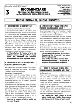 Confessione - CP Madonna del Pilastrello Bresso