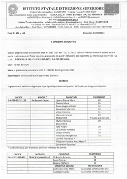 ISTITUTO STATALE ISTRUZIONE SUPERIORE