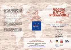 INFODAY - Progetto Mattone Internazionale