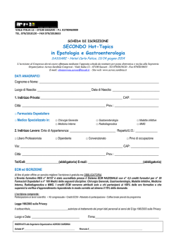 SECONDO Hot-Topics in Epatologia e Gastroenterologia