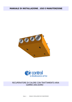 MANUALE DI INSTALLAZIONE , USO E