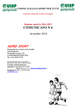 Comunicato 4 del 22 ottobre