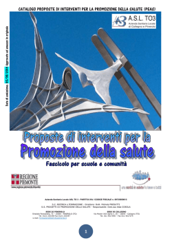 1 CATALOGO PROPOSTE DI INTERVENTI PER LA