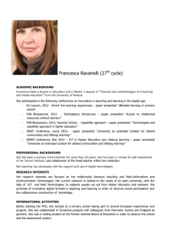 Francesca Ravanelli (27th cycle)