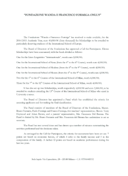 fondazione wanda e francesco formiga onlus