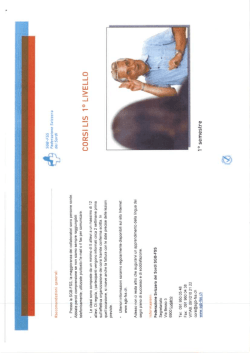 CORSI LIS 1 &deg; LIVELLO