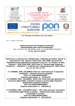 Determina a contrarre per affidamento lavori IPSIA