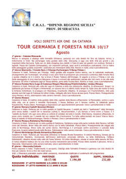 tour germania e foresta nera germania e foresta nera 10/17