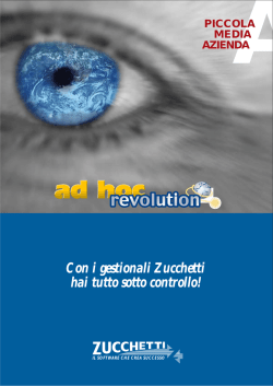 Con i gestionali Zucchetti hai tutto sotto controllo!