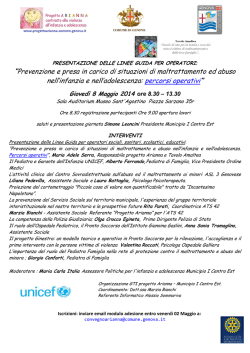 Municipio V Valpolcevera - Ordine Assistenti Sociali della Liguria