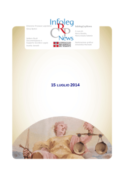 News del 15 luglio - Consiglio Regionale del Piemonte