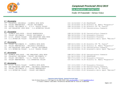 Calendario Definitivo 2014-2015