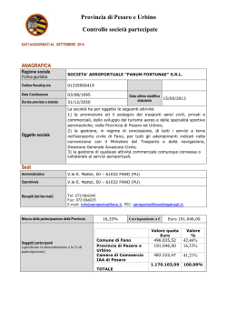Aeroporto Fano settembre 2014 - Provincia di Pesaro e Urbino