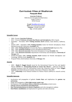 Curriculum Vitae et Studiorum