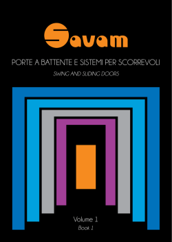 PORTE A BATTENTE E SISTEMI PER SCORREVOLI