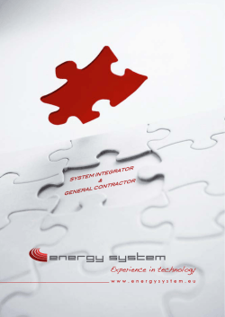Brochure aziendale Energy System