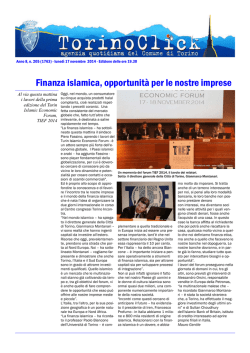 Finanza islamica, opportunit&agrave; per le nostre imprese