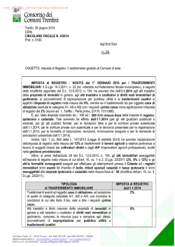 Circolare fiscale n. 2 - Consorzio dei Comuni Trentini